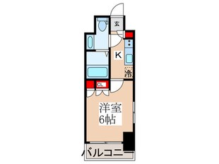 ドゥーエ新富町の物件間取画像